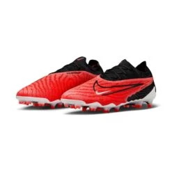 Men's Nike Phantom GX Elite Firm-Ground Soccer Cleats -Bright Crimson/White/University Red/Black - Regular (D) -Run Vibe Shop AURORA DC9968 600 PHCFH001 2000
