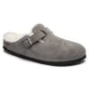 Birkenstock Boston Shearling - Stone - Regular/Wide -Run Vibe Shop BostonShearling Stone