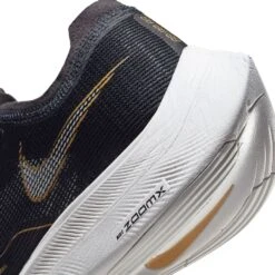 Nike Men's ZoomX Vaporfly Next % 2 Racing Shoe - Black/White/Metallic Gold Coin - Regular (D) -Run Vibe Shop CU4111 001 PHSYD002 1500