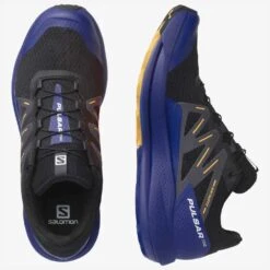 Salomon Men's Pulsar Trail Shoe - Black/Clematis Blue/Blazing Orange- Regular (D) -Run Vibe Shop L41603200 4f8be5c5cebfe5ac4bc995d14af1aba8