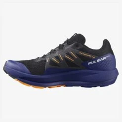 Salomon Men's Pulsar Trail Shoe - Black/Clematis Blue/Blazing Orange- Regular (D) -Run Vibe Shop L41603200 de44a807ae7e456be51116f7aca92a13