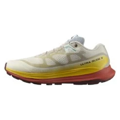 Salomon Men's Ultra Glide 2 Trail Running Shoe - Rainy Day/Freesia/Hot Sauce - Regular (D) -Run Vibe Shop L47212200 1 GHO ULTRA GLIDE 2Rainy Day Freesia Hot Sauce