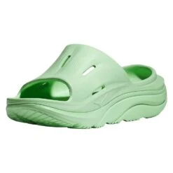 Hoka Unisex Ora Recovery Slide 3 - Lime Glow/Lime Glow - Regular (D) -Run Vibe Shop LIGLLIGL D4
