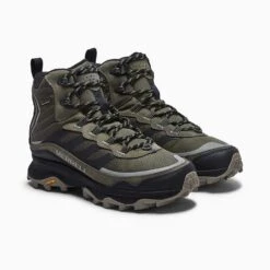 Merrell Men's Moab Speed Thermo Mid Waterproof Hiking Boot - Olive - Regular (D) -Run Vibe Shop MRLM J066915 021621 S21 004 1