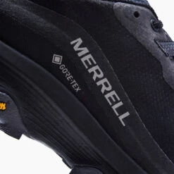 Merrell Men's Moab Speed GoreTEX Hiking Shoe - Black/Asphalt - Regular (D) -Run Vibe Shop MRLM J067083 021621 S21 007