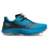 Saucony Men's Endorphin Edge Trail Shoe- Ocean/Black- Regular (D) -Run Vibe Shop S20773 31 1